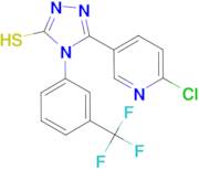 5-(6-Chloro-pyridin-3-yl)-4-(3-trifluoromethyl-phenyl)-4H-[1,2,4]triazole-3-thiol