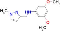 (3,5-Dimethoxy-phenyl)-(1-methyl-1H-pyrazol-3-ylmethyl)-amine