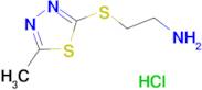 2-(5-Methyl-[1,3,4]thiadiazol-2-ylsulfanyl)-ethylamine; hydrochloride