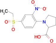 1-(4-ETHYLSULFONYL-2-NITROPHENYL)PYRROLIDINE-2-CARBOXYLIC ACID