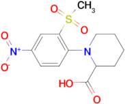 1-[2-(Methylsulfonyl)-4-nitrophenyl]piperidine-2-carboxylic acid