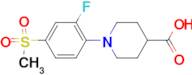 1-[2-Fluoro-4-(methylsulfonyl)phenyl]piperidine-4-carboxylic acid