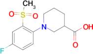 1-[4-Fluoro-2-(methylsulfonyl)phenyl]piperidine-3-carboxylic acid