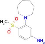 3-(Azepan-1-yl)-4-(methylsulfonyl)aniline