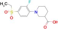 1-[4-(ETHYLSULFONYL)-2-FLUOROPHENYL]PIPERIDINE-3-CARBOXYLIC ACID