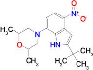 2-TERT-BUTYL-7-(2,6-DIMETHYLMORPHOLIN-4-YL)-4-NITROINDOLE