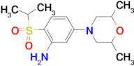 2-ISOPROPYLSULFONYL-5-(2,6-DIMETHYLMORPHOLIN-4-YL)ANILINE