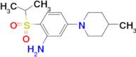 2-ISOPROPYLSULFONYL-5-(4-METHYLPIPERIDIN-1-YL)ANILINE