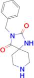 3-Benzyl-1,3,8-triaza-spiro[4.5]decane-2,4-dione