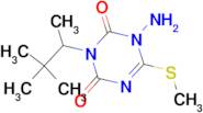 1-AMINO-6-METHYLSULFANYL-3-(1,2,2-TRIMETHYL-PROPYL)-1H-[1,3,5]TRIAZINE-2,4-DIONE