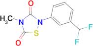 2-(3-DIFLUOROMETHYL-PHENYL)-4-METHYL-[1,2,4]THIADIAZOLIDINE-3,5-DIONE