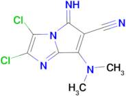 2,3-DICHLORO-7-DIMETHYLAMINO-5-IMINO-5H-PYRROLO[1,2-A]IMIDAZOLE-6-CARBONITRILE