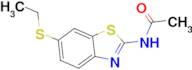 N-(6-ETHYLSULFANYL-BENZOTHIAZOL-2-YL)-ACETAMIDE