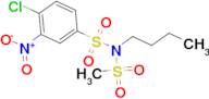 N-Butyl-4-chloro-N-(methylsulfonyl)-3-nitrobenzenesulfonamide