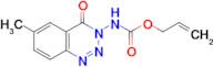 (6-METHYL-4-OXO-4H-BENZO[D][1,2,3]TRIAZIN-3-YL)-CARBAMIC ACID ALLYL ESTER