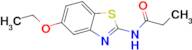 N-(5-ETHOXY-BENZOTHIAZOL-2-YL)-PROPIONAMIDE