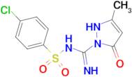 4-CHLORO-N-[(5-HYDROXY-3-METHYL-PYRAZOL-1-YL)-IMINO-METHYL]-BENZENESULFONAMIDE