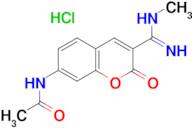 N-[3-(N-METHYLCARBAMIMIDOYL)-2-OXO-2H-CHROMEN-7-YL]-ACETAMIDE, HYDROCHLORIDE