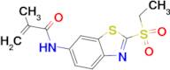 N-(2-ETHANESULFONYL-BENZOTHIAZOL-6-YL)-2-METHYL-ACRYLAMIDE