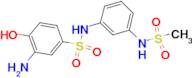 3-AMINO-4-HYDROXY-N-(3-METHANESULFONYLAMINO-PHENYL)-BENZENESULFONAMIDE