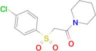 2-(4-CHLORO-BENZENESULFONYL)-1-PIPERIDIN-1-YL-ETHANONE