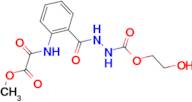 N-(2-[N'-(2-HYDROXY-ETHOXYCARBONYL)-HYDRAZINOCARBONYL]-PHENYL)-OXALAMIC ACID METHYL ESTER