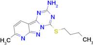 8-BUTYLSULFANYL-2-METHYL-1,5,7,8A,9-PENTAAZA-FLUOREN-6-YLAMINE