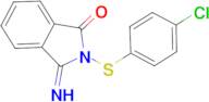 2-(4-CHLORO-PHENYLSULFANYL)-3-IMINO-2,3-DIHYDRO-ISOINDOL-1-ONE