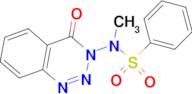 N-METHYL-N-(4-OXO-4H-BENZO[D][1,2,3]TRIAZIN-3-YL)-BENZENESULFONAMIDE