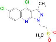 4,6-DICHLORO-1-(2-METHANESULFONYL-ETHYL)-3-METHYL-1H-PYRAZOLO[3,4-B]QUINOLINE