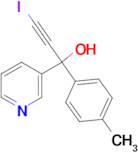 3-Iodo-1-pyridin-3-yl-1-p-tolyl-prop-2-yn-1-ol