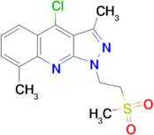 4-Chloro-1-(2-methanesulfonyl-ethyl)-3,8-dimethyl-1H-pyrazolo[3,4-b]quinoline