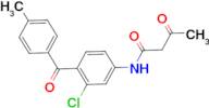 N-[3-Chloro-4-(4-methyl-benzoyl)-phenyl]-3-oxo-butyramide