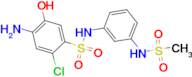 4-Amino-2-chloro-5-hydroxy-N-(3-methanesulfonylamino-phenyl)-benzenesulfonamide