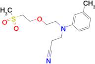 3-{[2-(2-Methanesulfonyl-ethoxy)-ethyl]-m-tolyl-amino}-propionitrile