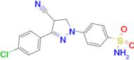 4-[3-(4-Chloro-phenyl)-4-cyano-4,5-dihydro-pyrazol-1-yl]-benzenesulfonamide