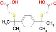 {1-[4-(1-Carboxymethylsulfanyl-1-methyl-ethyl)-phenyl]-1-methyl-ethylsulfanyl}-acetic acid