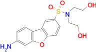 7-Amino-dibenzofuran-2-sulfonic acid bis-(2-hydroxy-ethyl)-amide