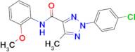 2-(4-Chloro-phenyl)-5-methyl-2H-[1,2,3]triazole-4-carboxylic acid (2-methoxy-phenyl)-amide