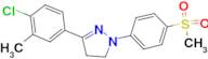 3-(4-Chloro-3-methyl-phenyl)-1-(4-methanesulfonyl-phenyl)-4,5-dihydro-1H-pyrazole