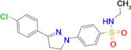4-[3-(4-Chloro-phenyl)-4,5-dihydro-pyrazol-1-yl]-N-ethyl-benzenesulfonamide