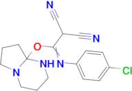 2-[(4-Chloro-phenylamino)-(hexahydro-pyrrolo[1,2-a]pyrimidin-8a-yloxy)-methylene]-malononitrile