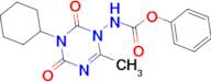 (3-Cyclohexyl-6-methyl-2,4-dioxo-3,4-dihydro-2H-[1,3,5]triazin-1-yl)-carbamic acid phenyl ester