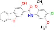 2-Hydroxy-dibenzofuran-3-carboxylic acid (4-chloro-2,5-dimethoxy-phenyl)-amide