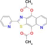 Acetic acid 9-acetoxy-2-pyridin-2-yl-thiazolo[4,5-g]quinolin-4-yl ester