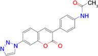 N-[4-(2-Oxo-7-[1,2,3]triazol-1-yl-2H-chromen-3-yl)-phenyl]-acetamide