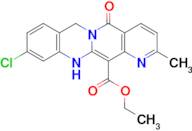 9-Chloro-2-methyl-5-oxo-6,11-dihydro-5H-1,5a,11-triaza-naphthacene-12-carboxylic acid ethyl ester