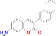 7-Amino-3-(5,6,7,8-tetrahydro-naphthalen-2-yl)-chromen-2-one