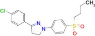 1-[4-(Butane-1-sulfonyl)-phenyl]-3-(4-chloro-phenyl)-4,5-dihydro-1H-pyrazole