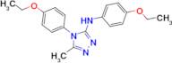 (4-Ethoxy-phenyl)-[4-(4-ethoxy-phenyl)-5-methyl-4H-[1,2,4]triazol-3-yl]-amine